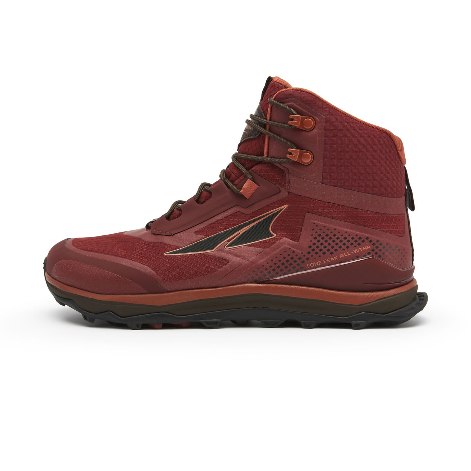 Altra Lone Peak All-wthr Mid Men\'s Hiking Boots Burgundy | South Africa-61073929